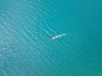 Mensch schwimmt im See von oben | © Urlaub am Bauernhof Kärnten / Daniel Gollner