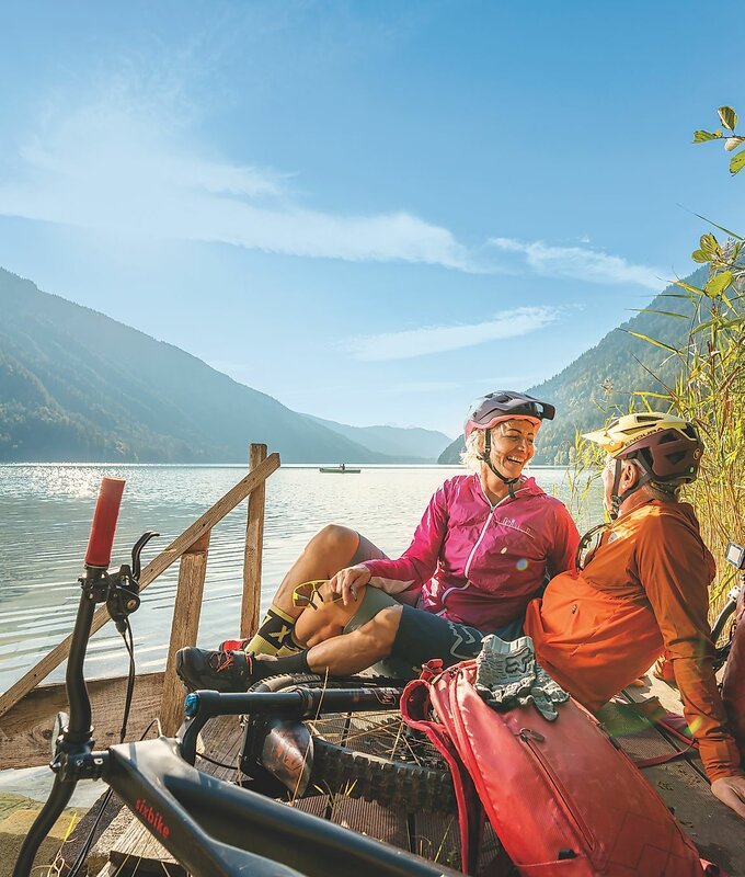 Ausflug mit dem Rad am Weißensee | © Franz Gerdl / Kärnten Werbung