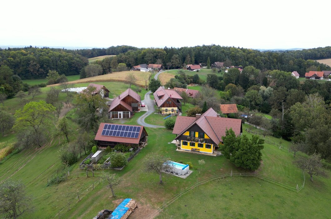 Hofansicht von oben | © Urlaub am Bauernhof / Daniel Gollner