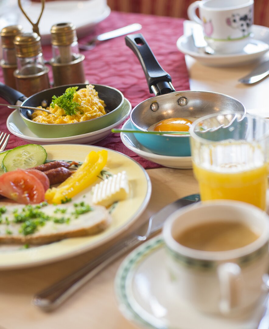 Frühstück am Kinderbauernhof Maurachhof, St. Johann, SalzburgerLand | © Familie Gruber / Kinderbauernhof Maurachhof