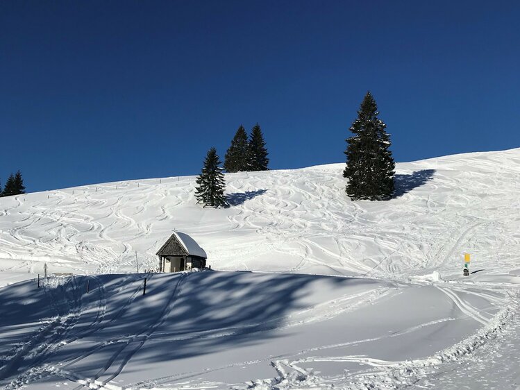 Winterlandschaft, Spuren Tourengehen, Salzburger Land | © Urlaub am Bauernhof Salzburger Land / Christina Eßl