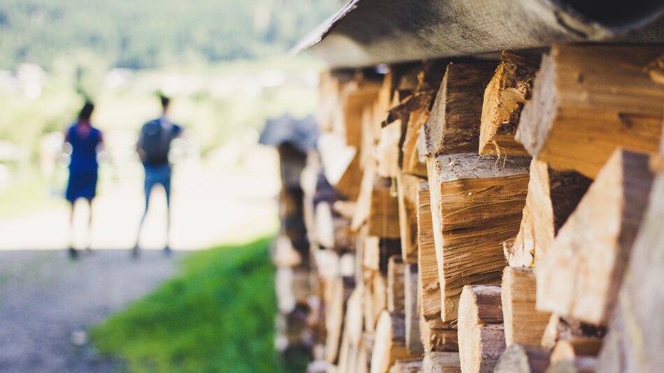 Holzstoß, Unterlehengut in Flachau, Salzburger Sportwelt | © Urlaub am Bauernhof Salzburger Land / Matthias Gruber