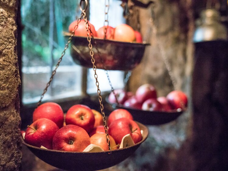 Äpfel im Vorratskeller | © Urlaub am Bauernhof / Matthias Gruber