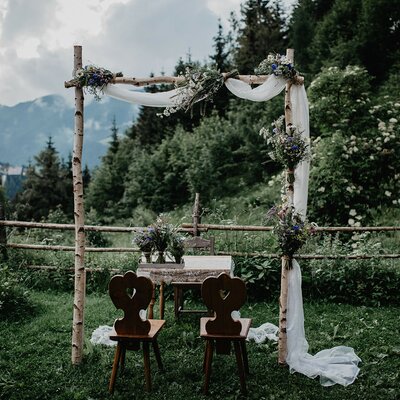 Heiraten auf der Meine kleine Alm, Mühlbach, SalzburgerLand | © Meine kleine Alm, Familie Nussbaumer / Miss Freckles