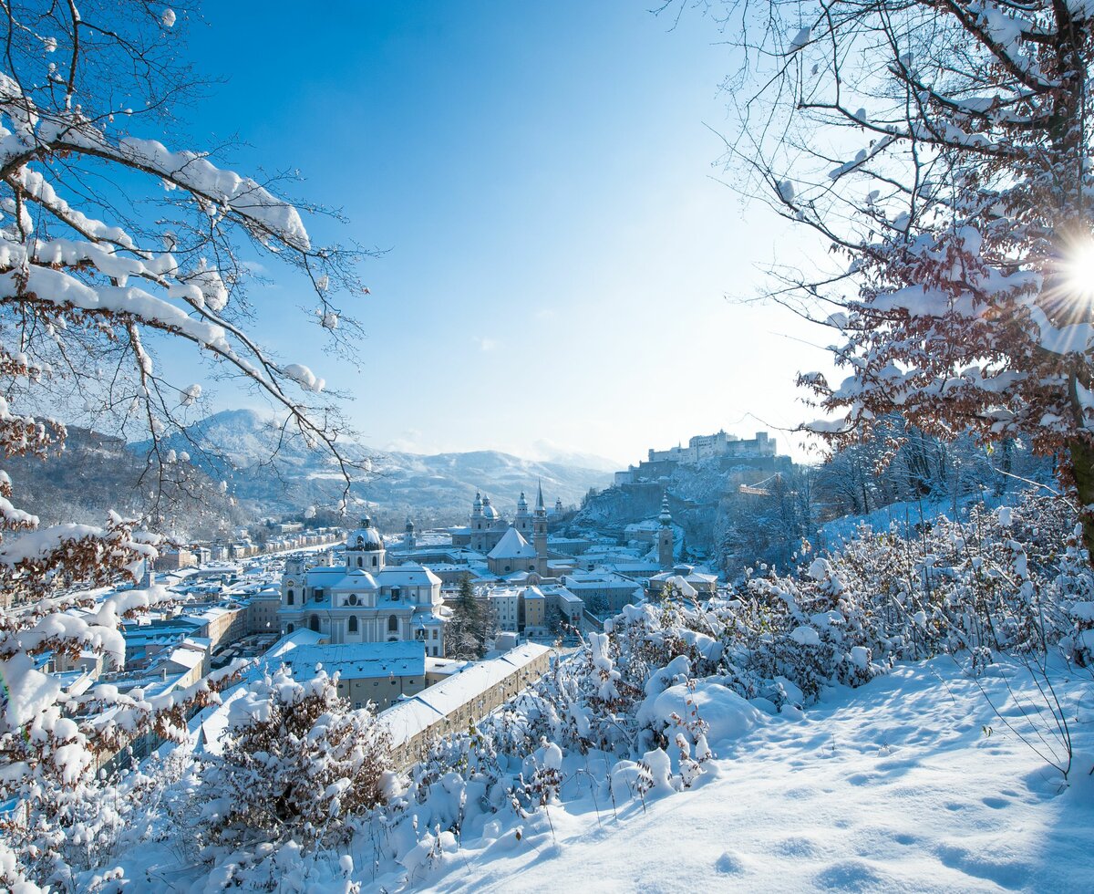 Blick auf die Stadt Salzburg im Winter | © Tourismus Salzburg GmbH