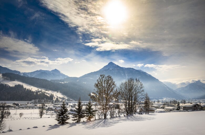 Winterlandschaft am Prechtlhof in Flachau, Salzburger Sportwelt, viel Schnee | © Urlaub am Bauernhof Salzburger Land / Bernd Suppan