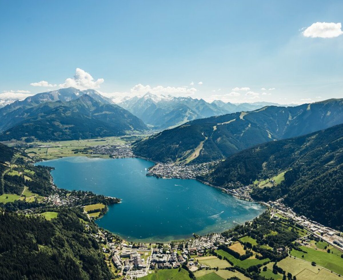 Zeller See von oben, Salzburger Land | © Zell am See-Kaprun Tourismus