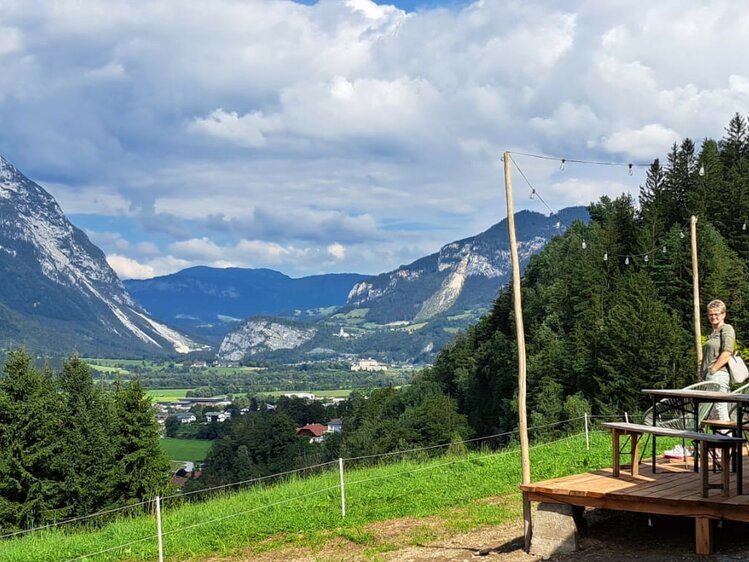 Der imposante Grimming befindet sich im Blickfeld | © Familie Lutzmann / Katrin Lutzmann