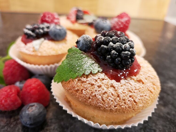 Muffins mit frischen Beeren, Steiermark | © Kleinhofers Himbeernest / Andrea Schmidhofer