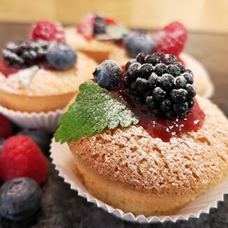 Muffins mit frischen Beeren, Steiermark | © Kleinhofers Himbeernest / Andrea Schmidhofer