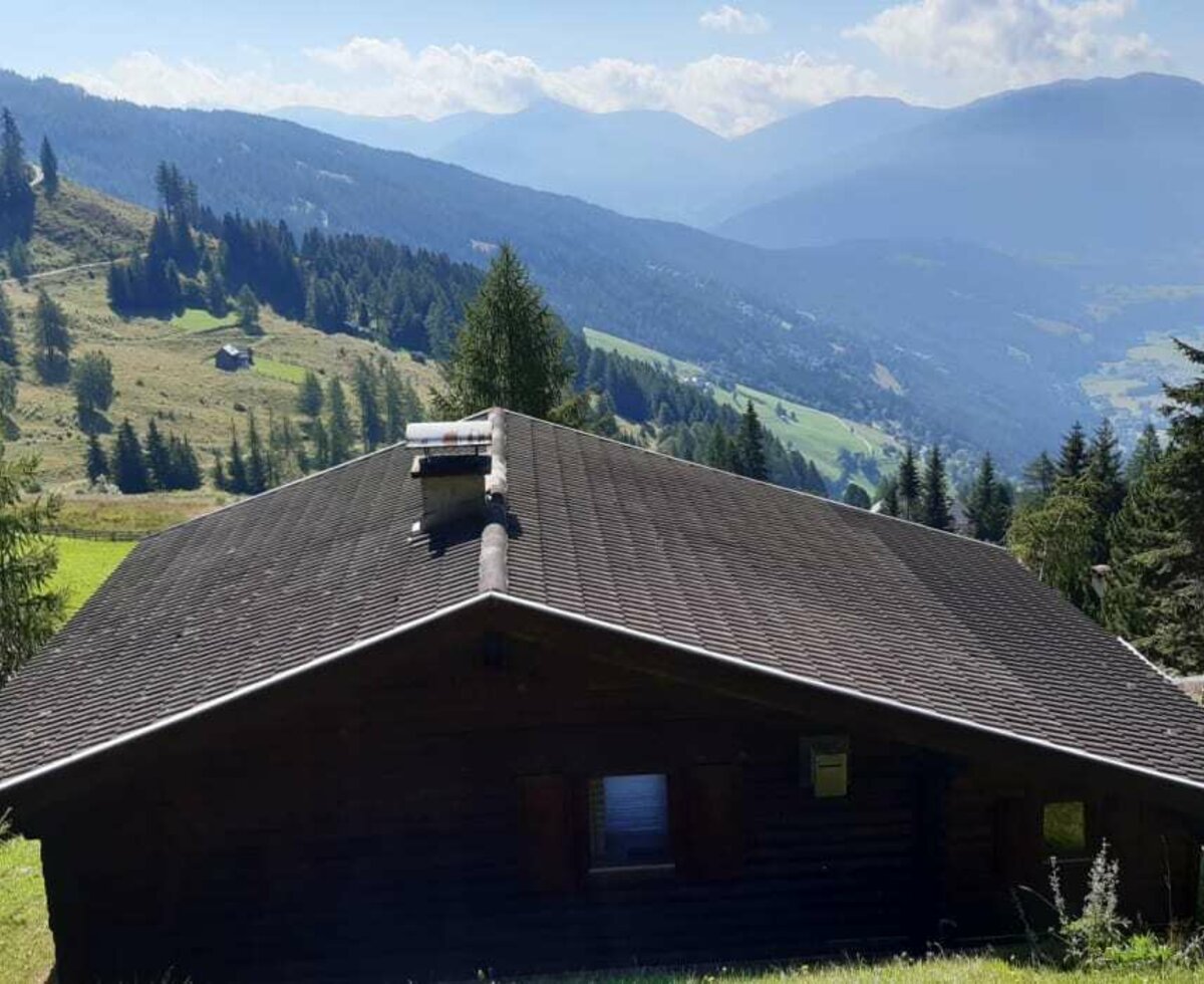 Hütte von oben