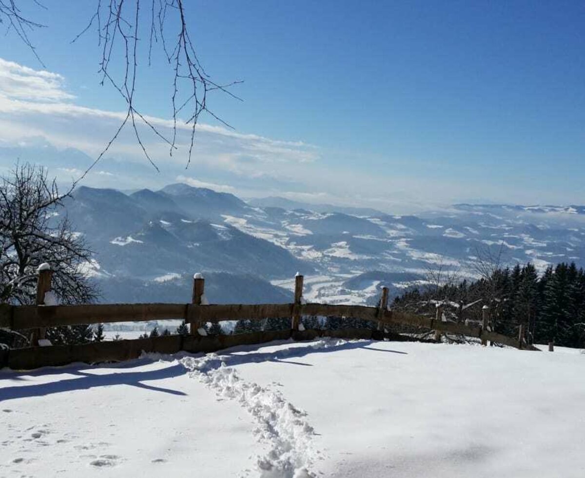 Winterlandschaft mit herrlichen Weitblick