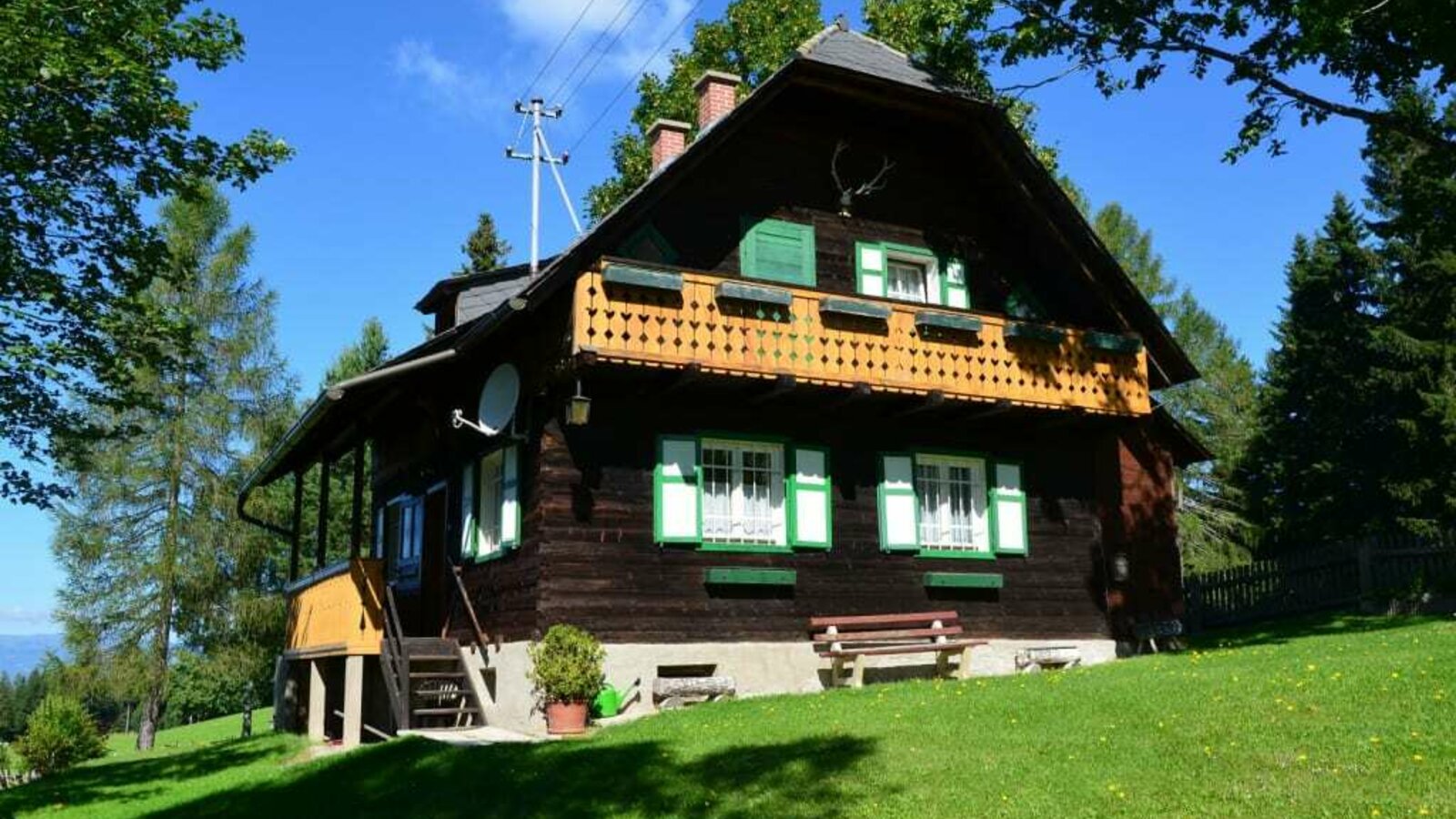 Ferienhaus im Sommer