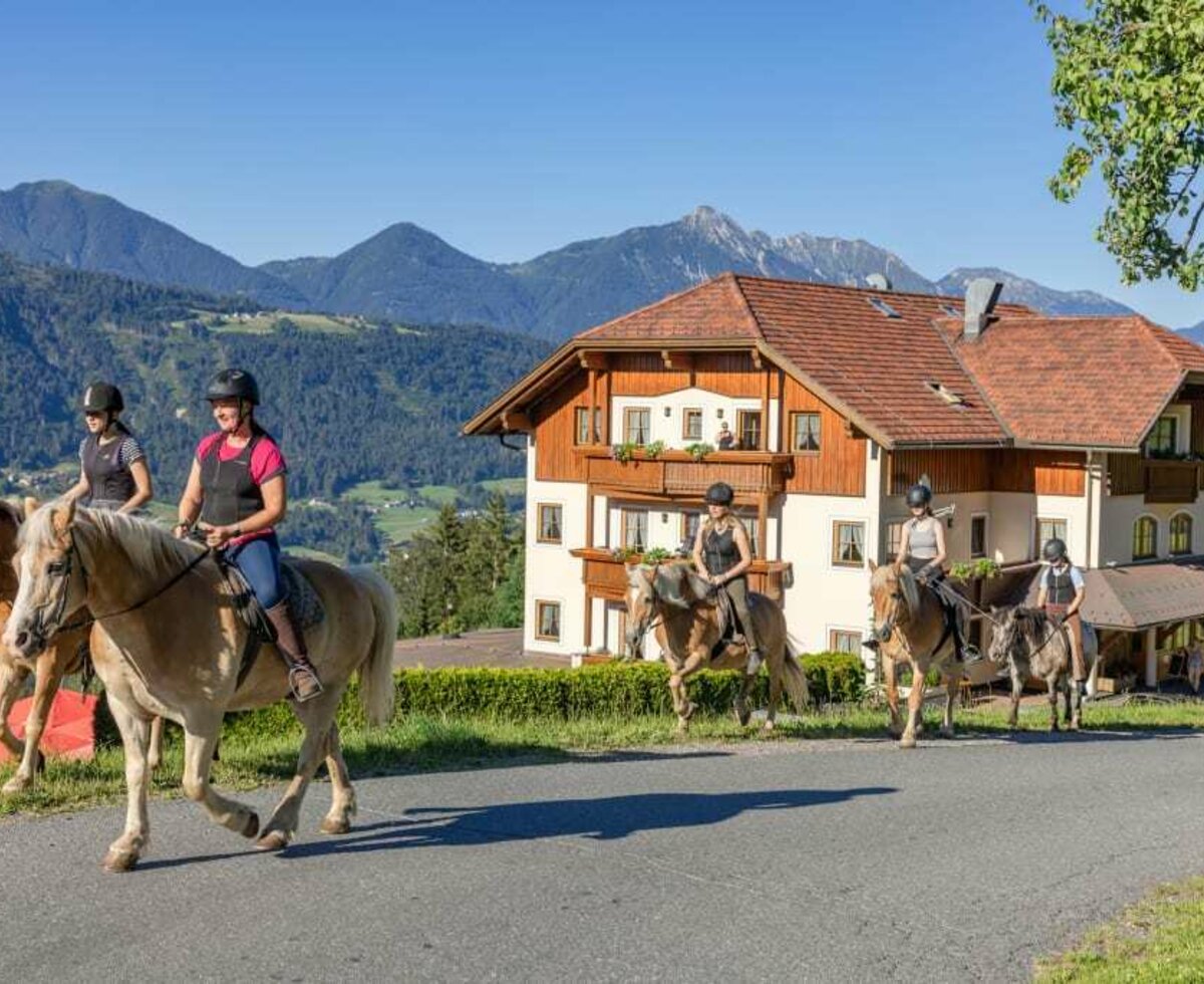 Ausritt mit unseren Haflingern und Ponys