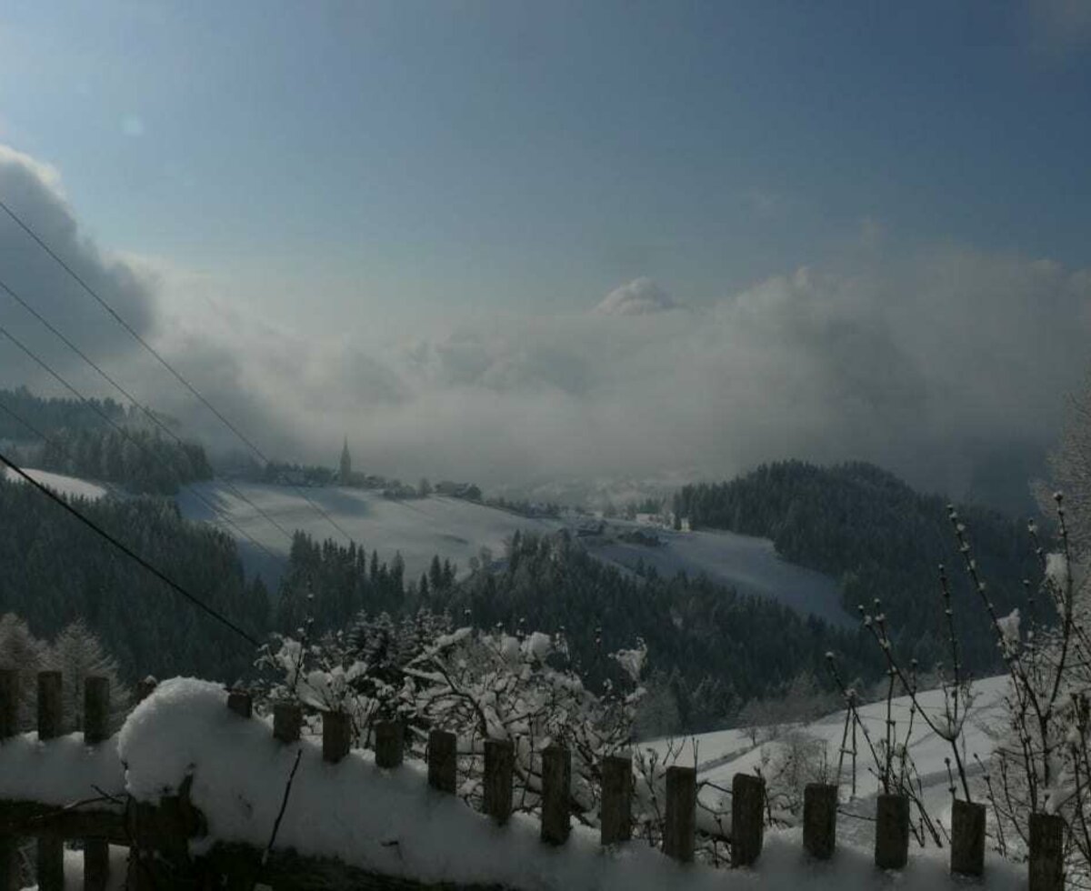 Winterliche Aussicht nach Süden