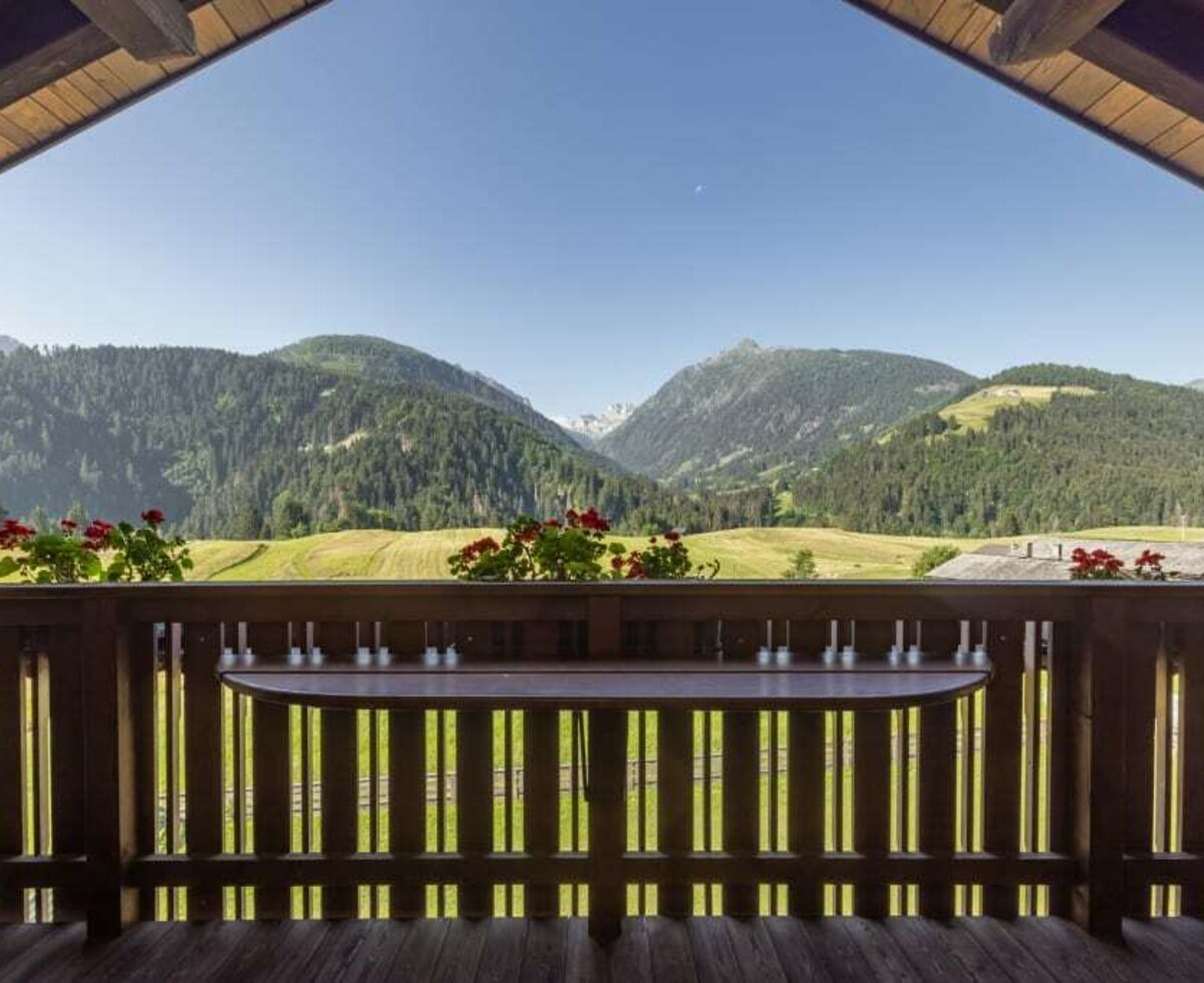 Ausblick Ferienwohnung Alpenblick