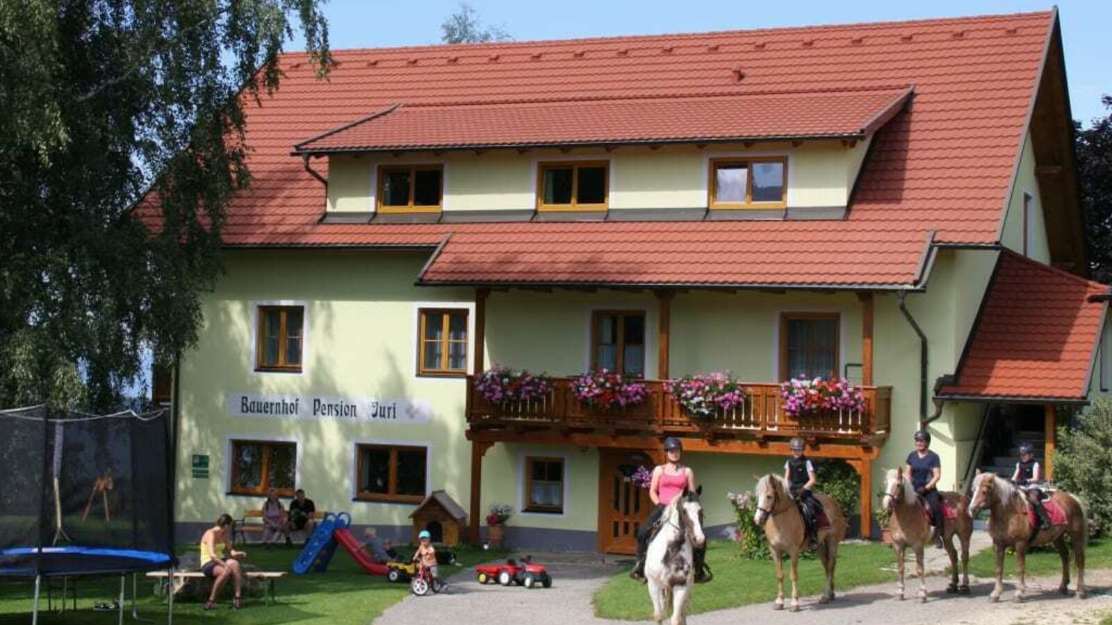 Sommer am Bauernhof Pension Juri