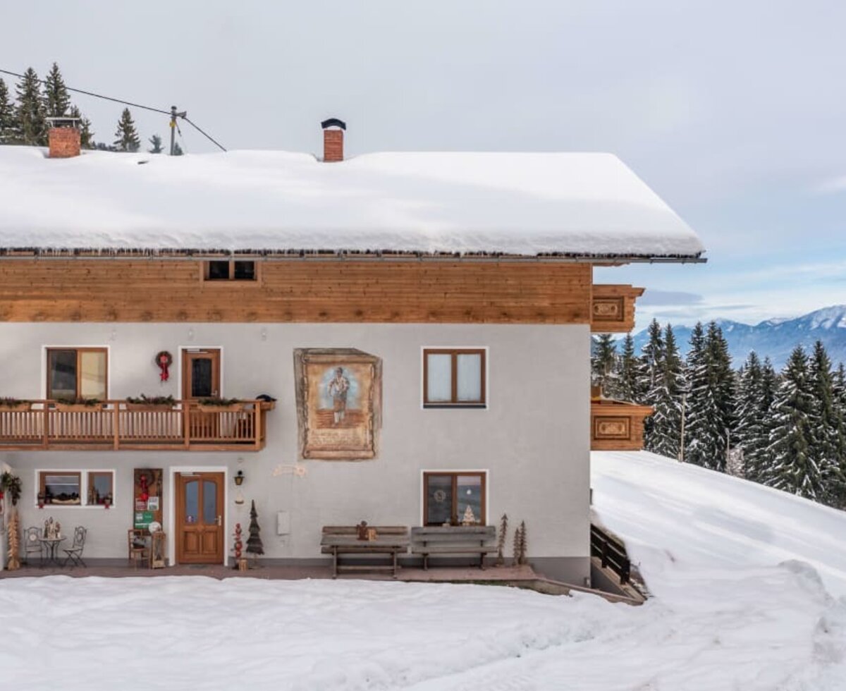 Unser Bauernhaus im Winter