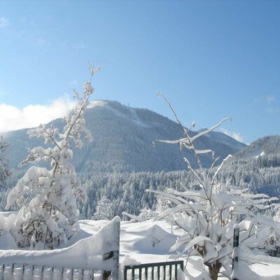 verschneite Bergwelt