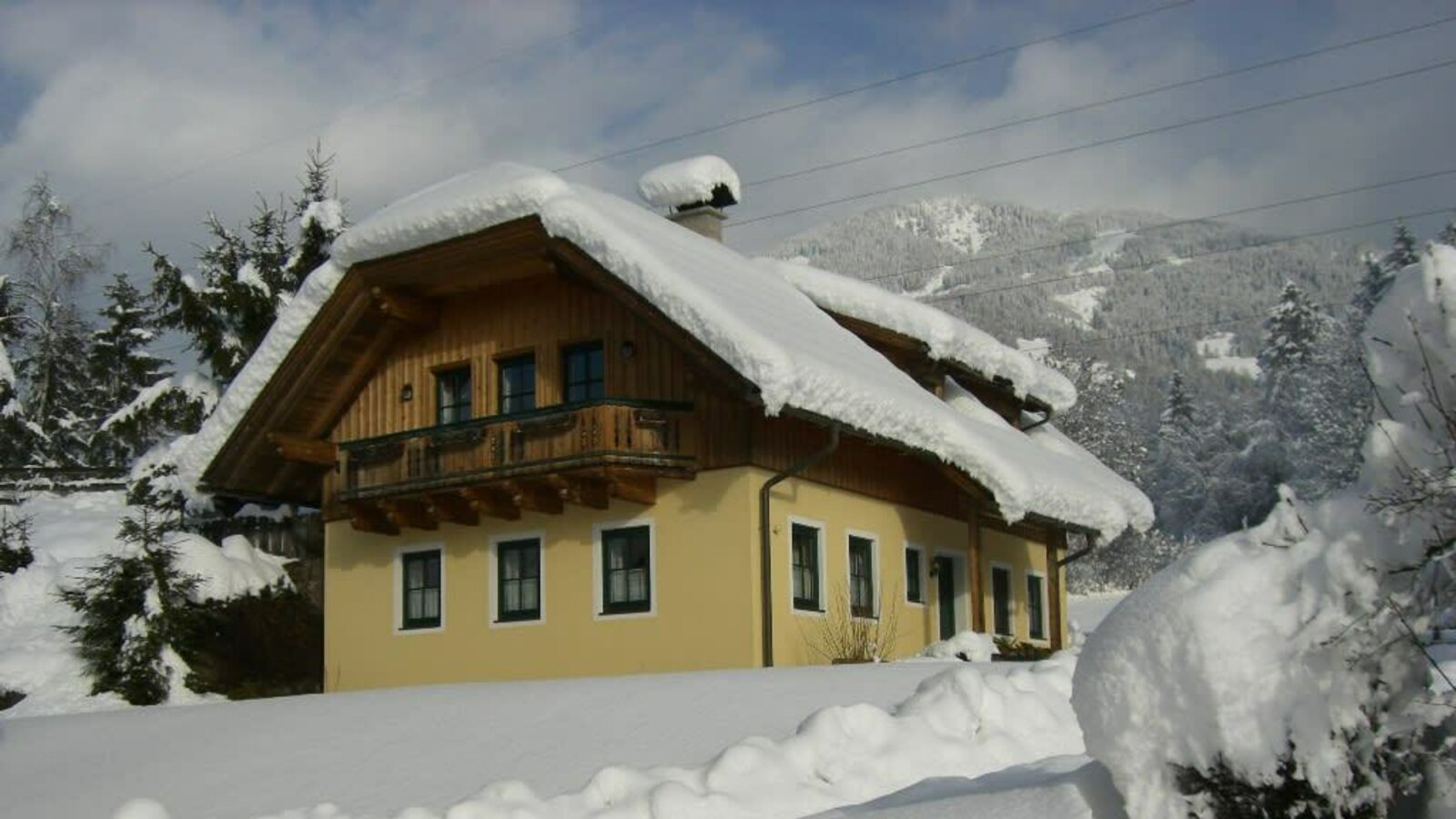 ferienhaus im winter