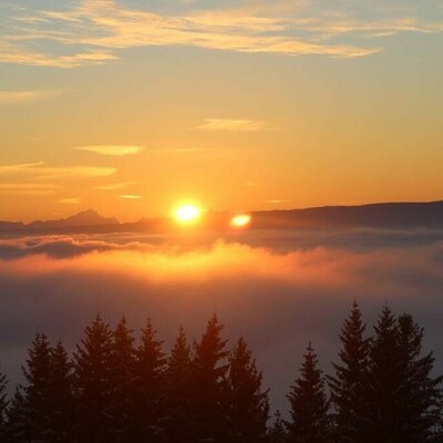 Sonnenuntergang im Nebelmeer