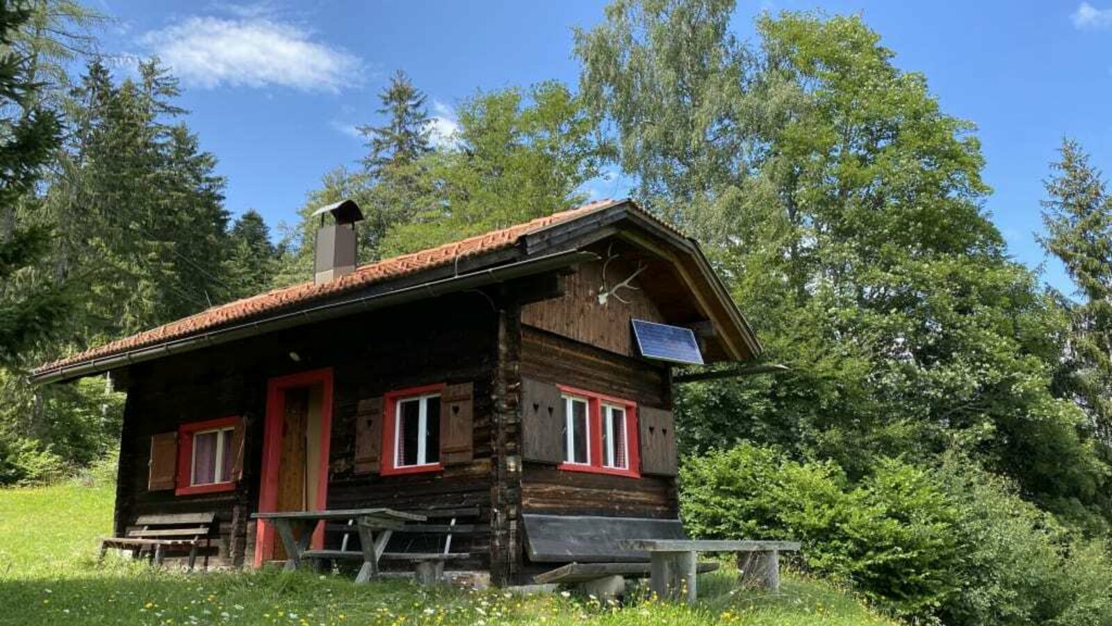 Hütte außen