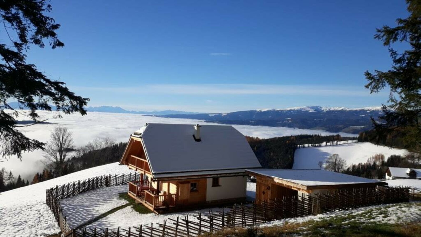 herrlicher Wintertag auf der Penzhütte