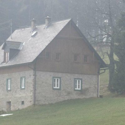 Hütte im Herbst