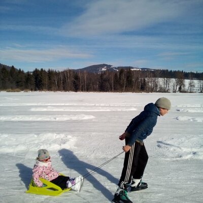 Eislaufen am Hofteich 