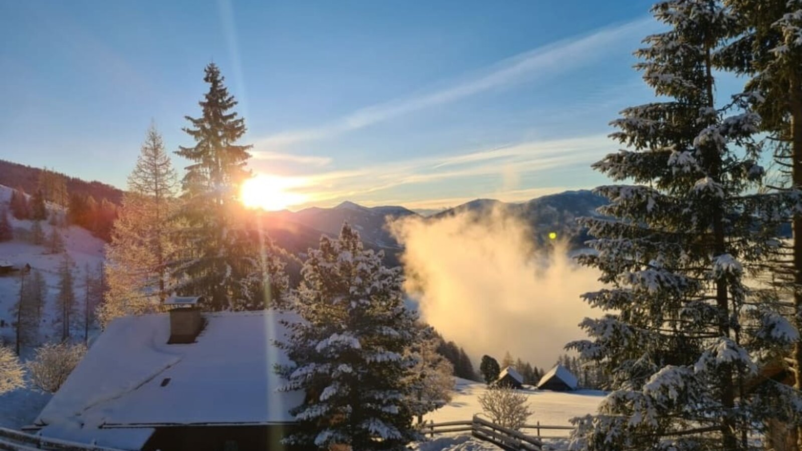 Sonnenaufgang am schönen Maltaberg