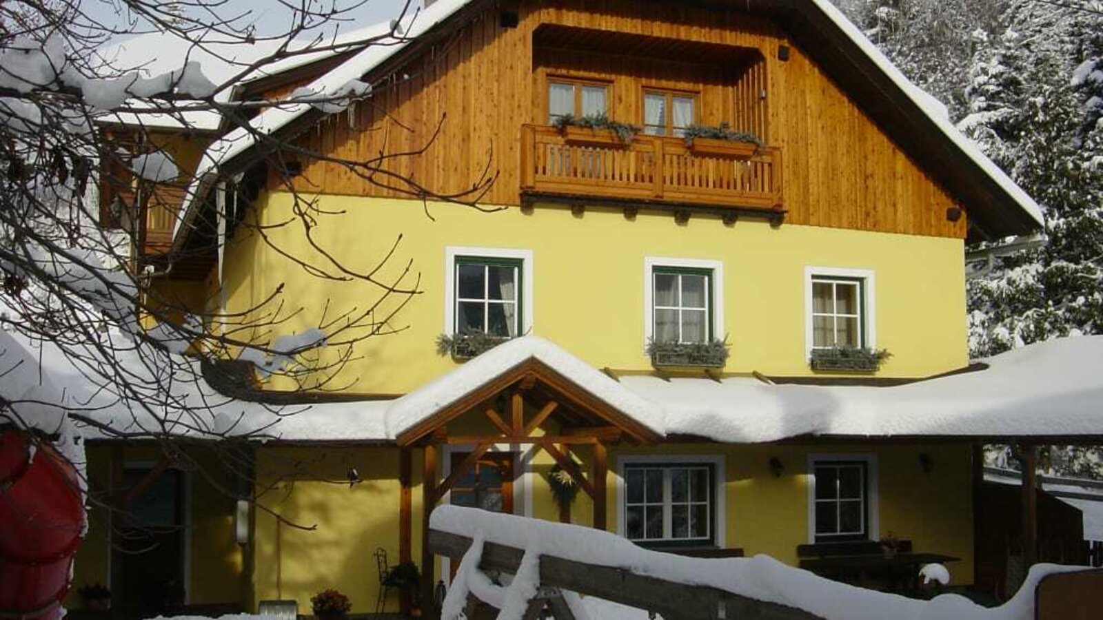 Unser Haus im Winter