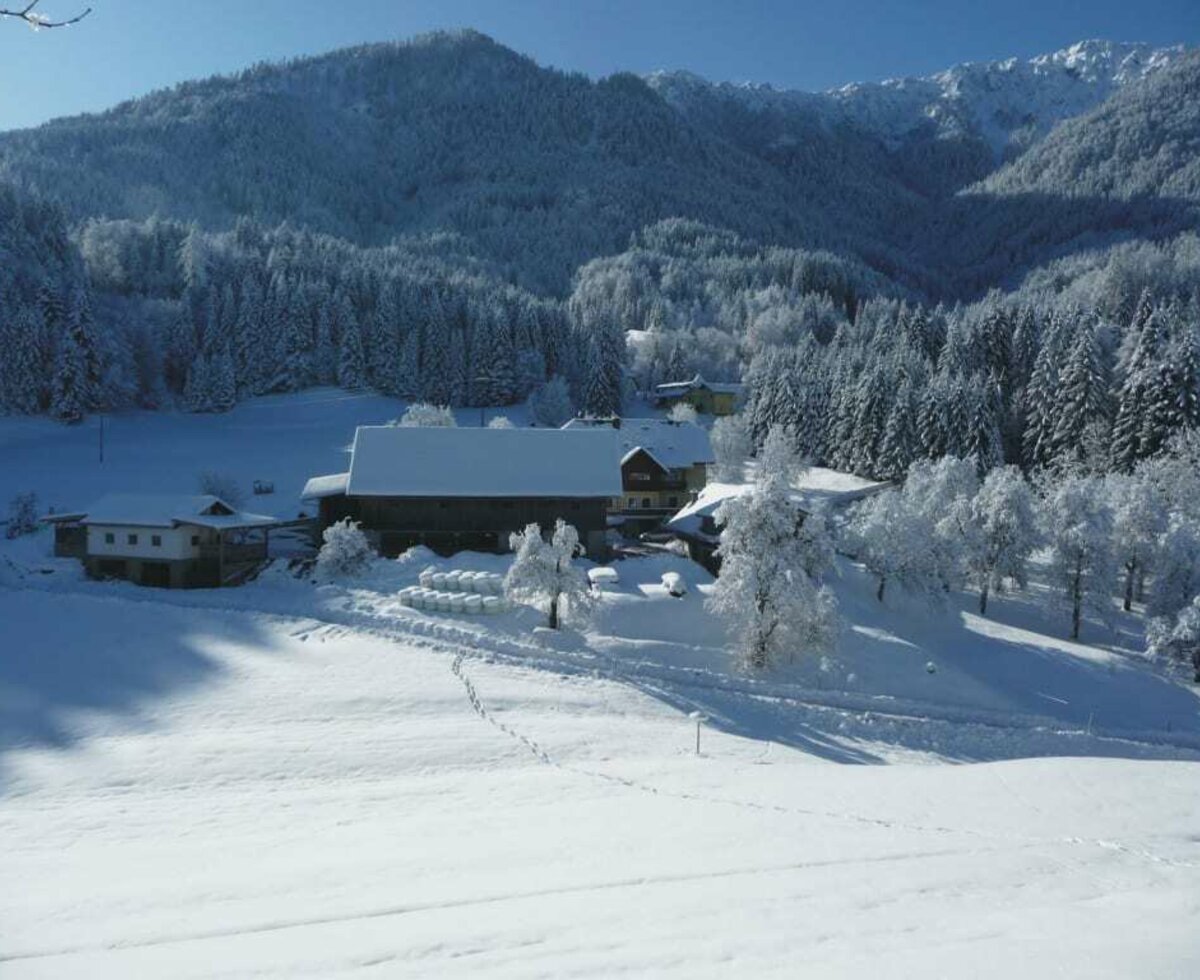 herrliches Bergpanorama im Winter