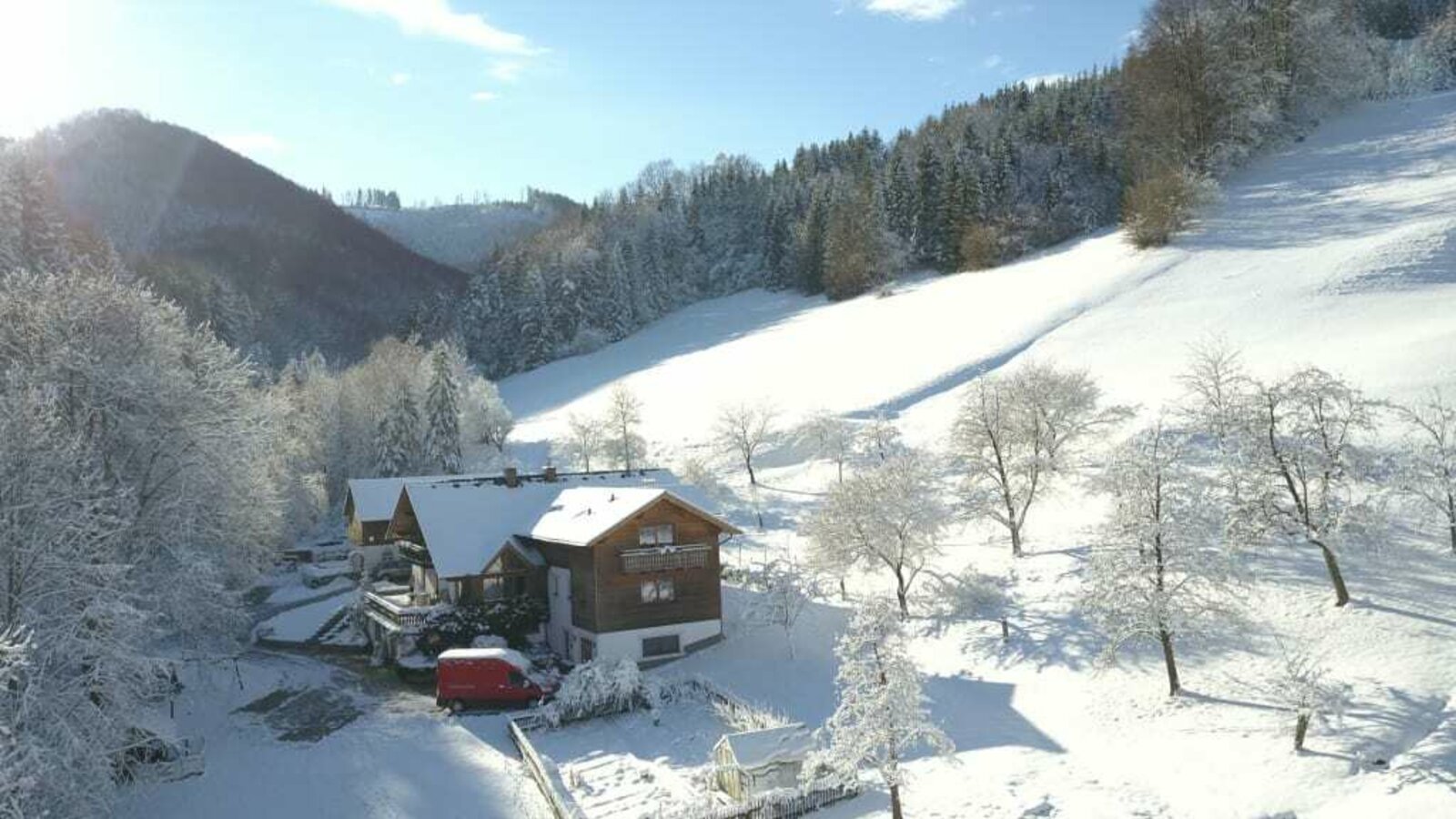 Biohof Lueg im Winter