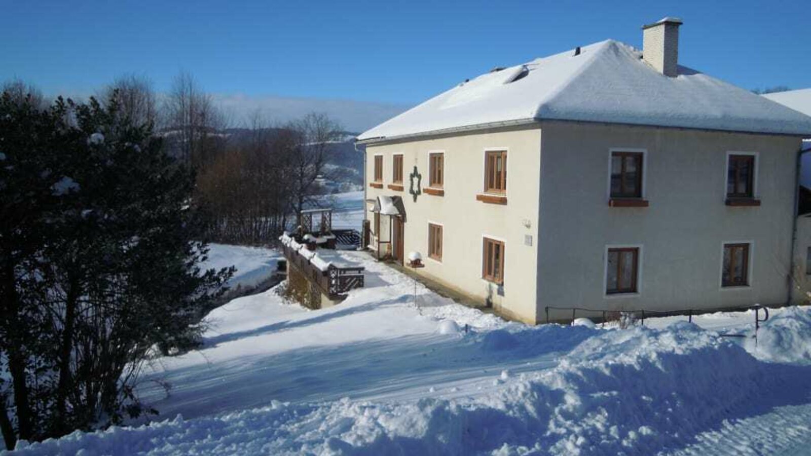 Haus im Winter