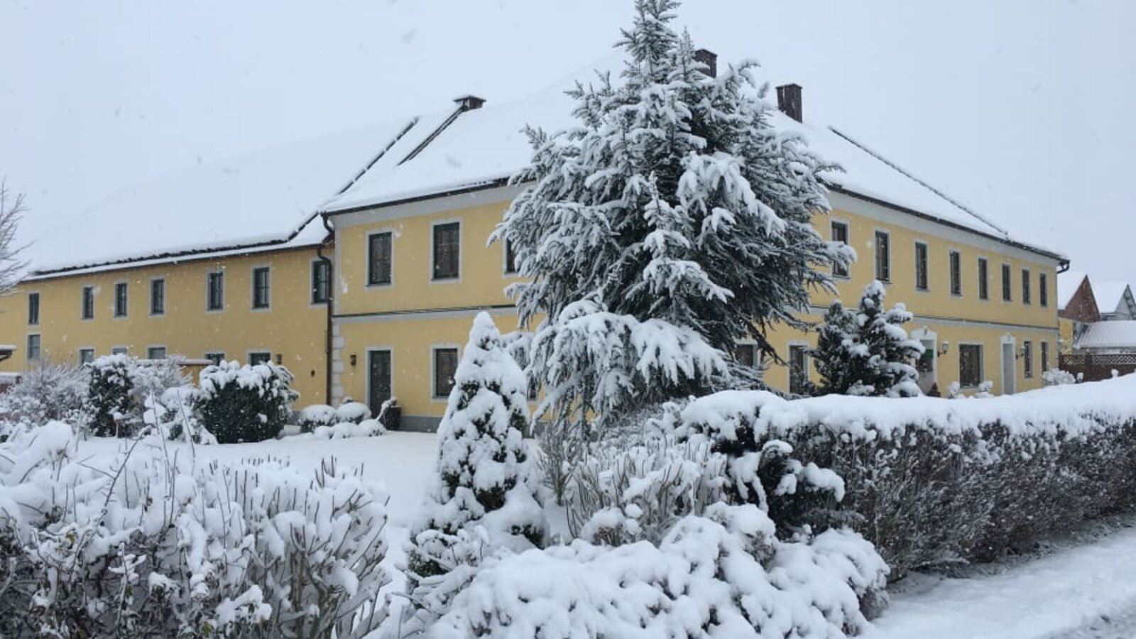 Haus im Winter