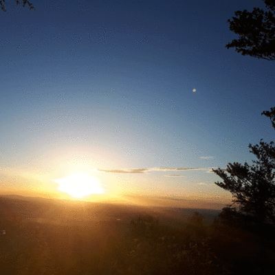 Ferienhaus Angel - Sonnenuntergang am Mandelstein