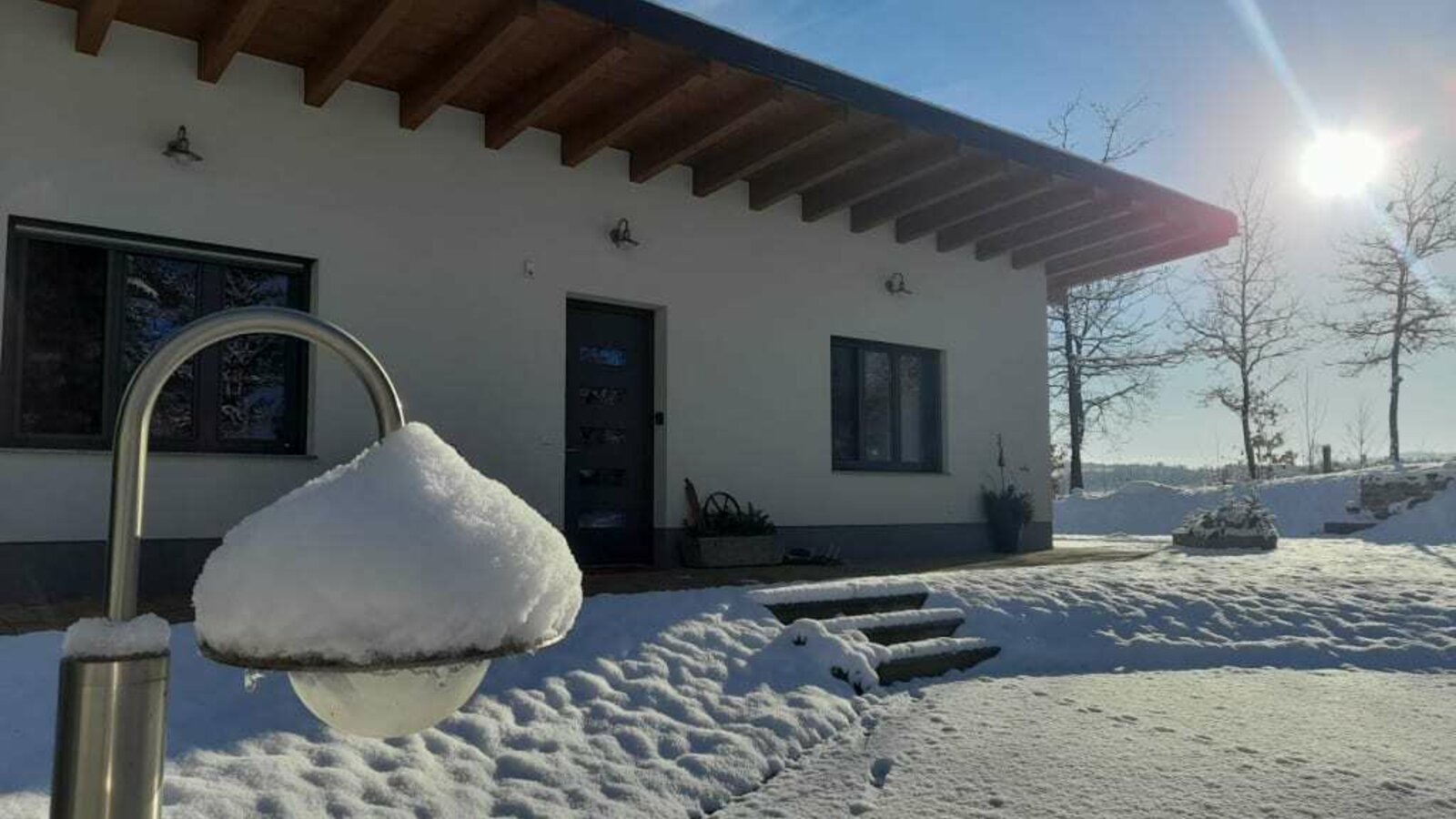 Ferienhaus Ansicht Winter