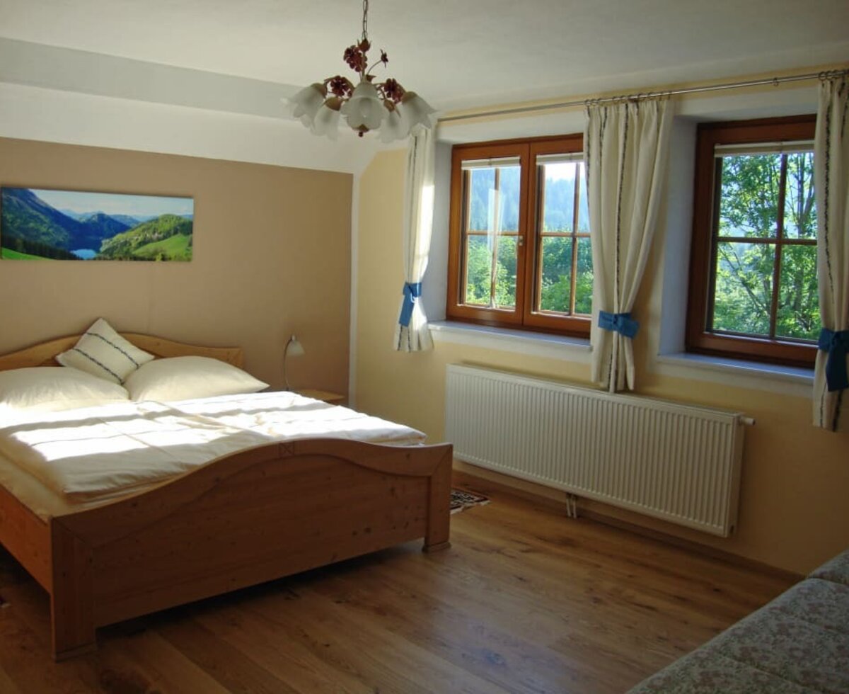 Ferienwohnung Schlögelhofer - Schlafzimmer Ferienwohnung