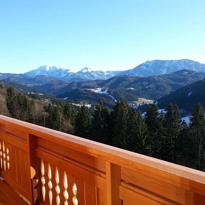 Höhenstein - Familie Helmel - Aussicht auf die höchsten Gipfel des Mostviertels