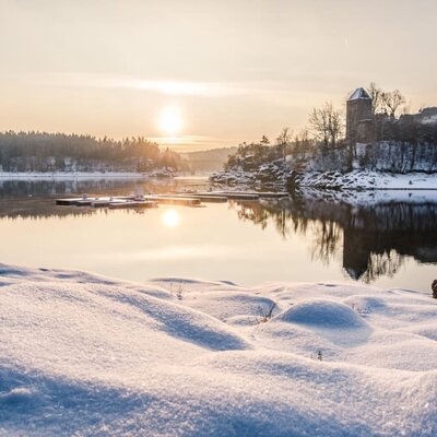 Hofbauer-Hof - Winterstimmung Stausee © Robert Herbst - Waldviertel Tourismus