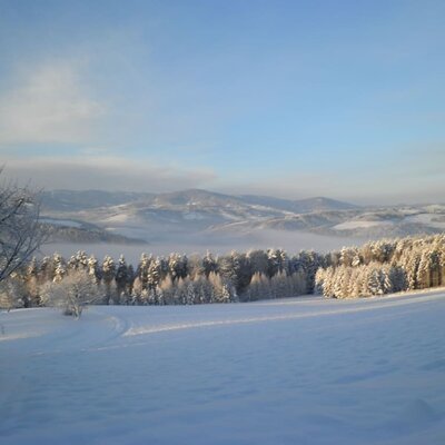 Ausblick am Wachahof - Winter