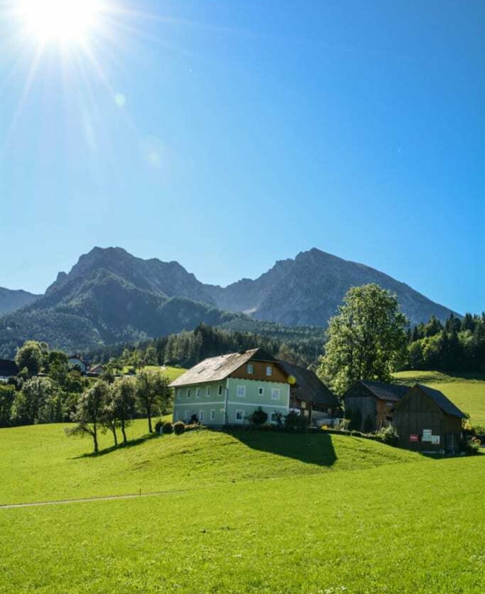 Der erste Eindruck vom Almhof Unterranner | © Urlaub am Bauernhof Oberösterreich / Buchegger