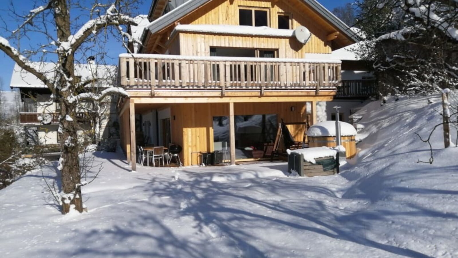 Attersee-Chalet im Winter