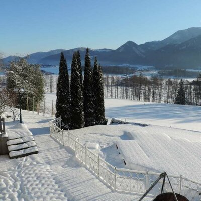 Pool im Winter