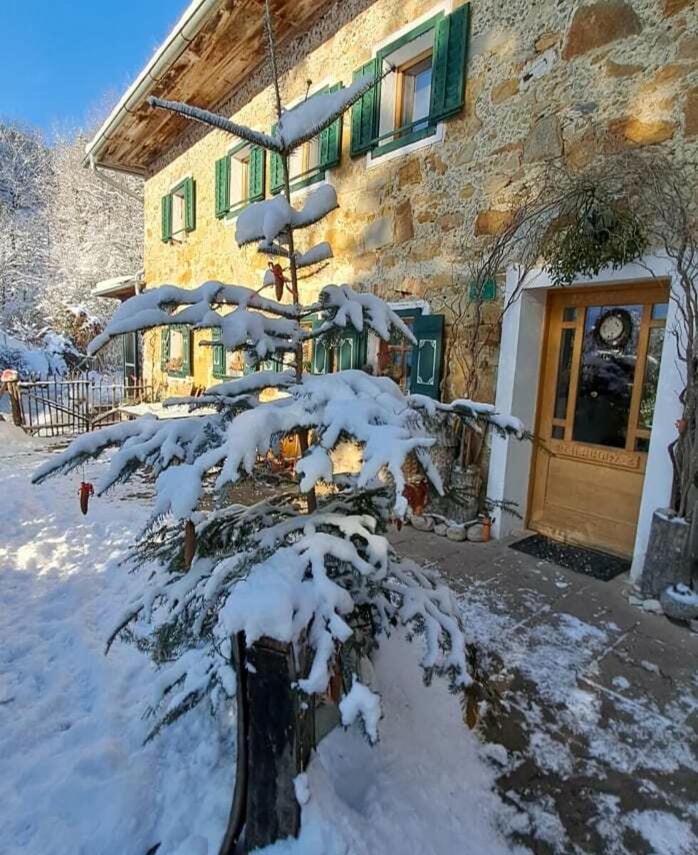 unser Bauernhaus im Winter