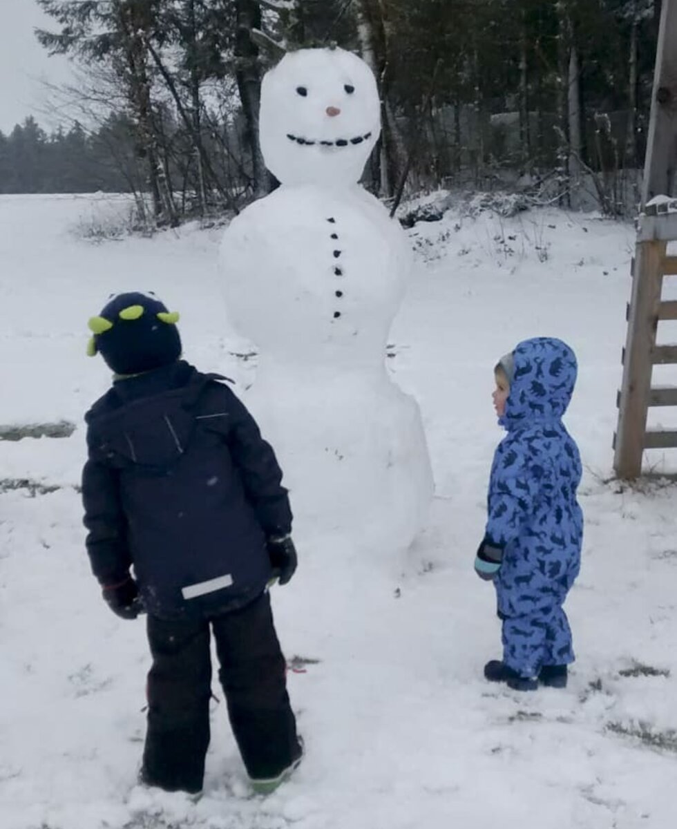 Schneemannbauen