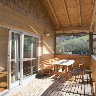 Loggia Waldesche mit Blick ins Grüne