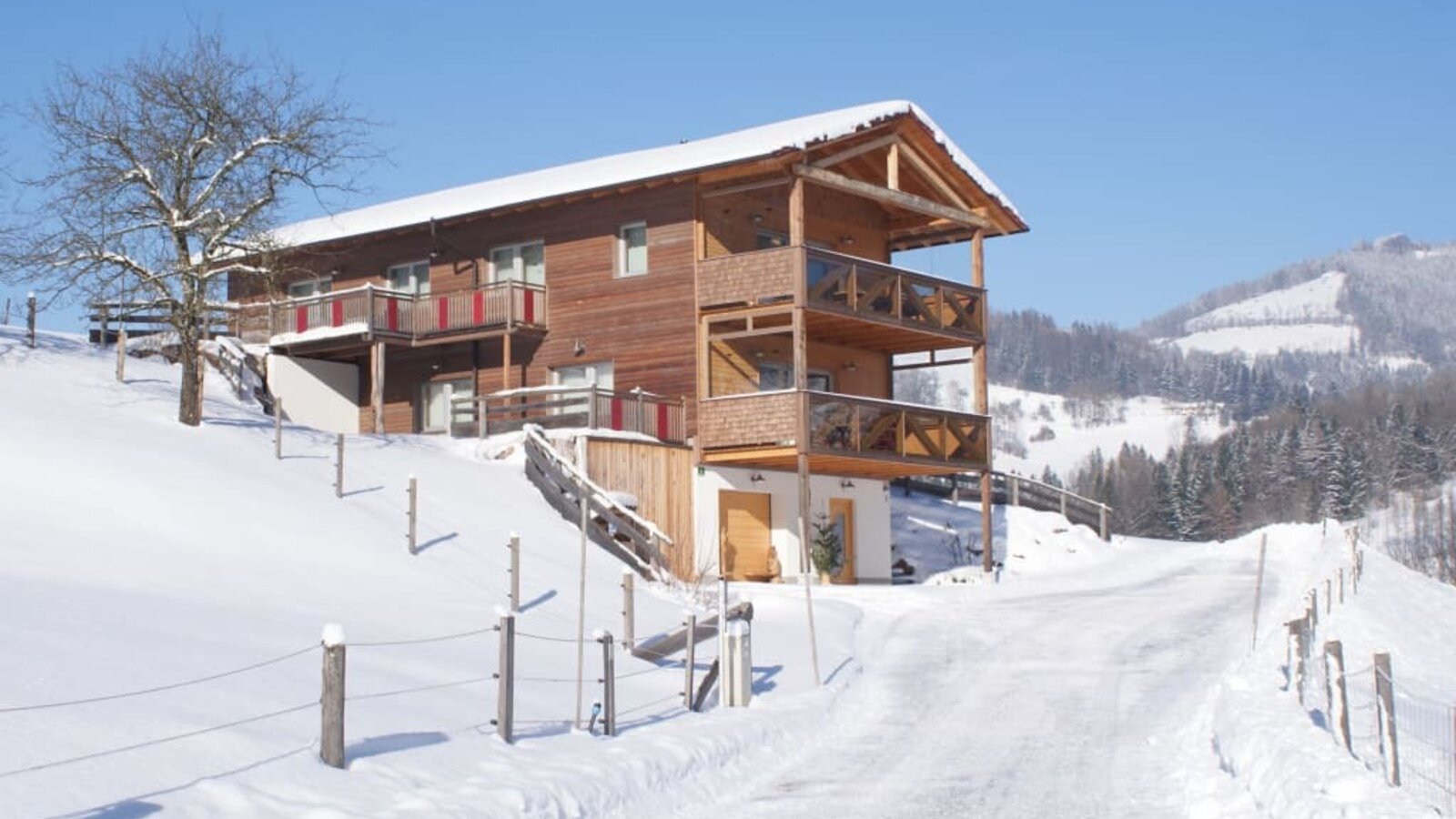 Ansicht Winter Ferienhaus