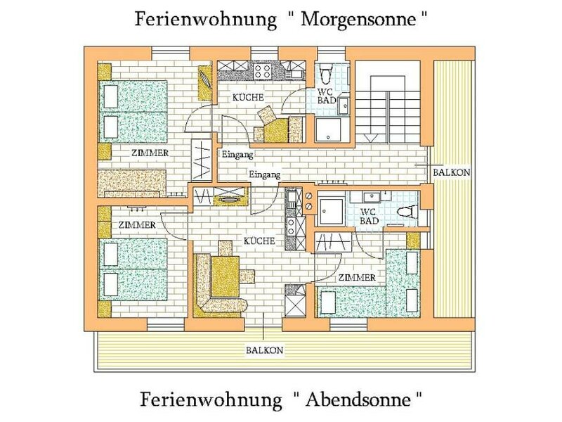 Ferienwohnung Morgensonne +Abendsonne