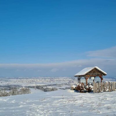 Das Panoramabett im Winter